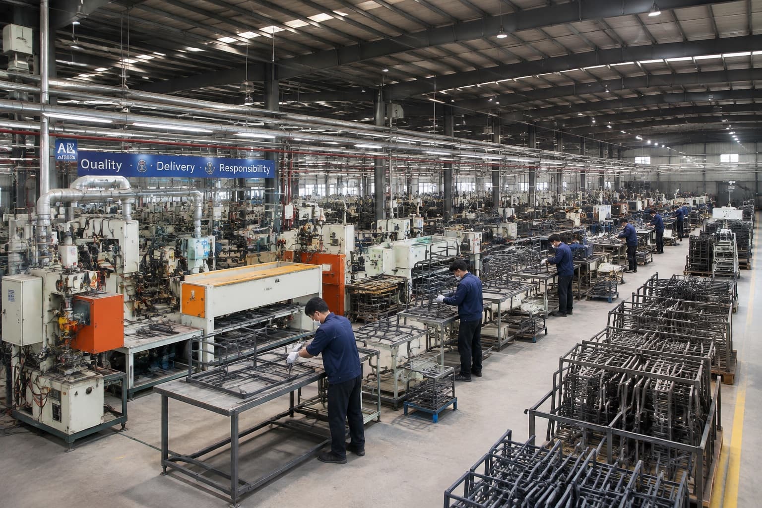 Outdoor furniture production hall at QuanYang Outdoor