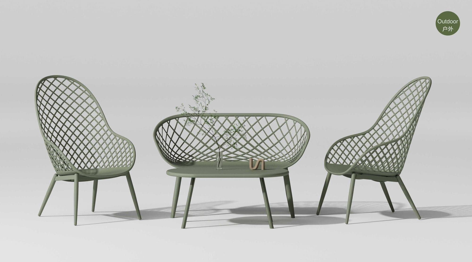Plastic Outdoor Furniture manufactured by QuanYang Outdoor